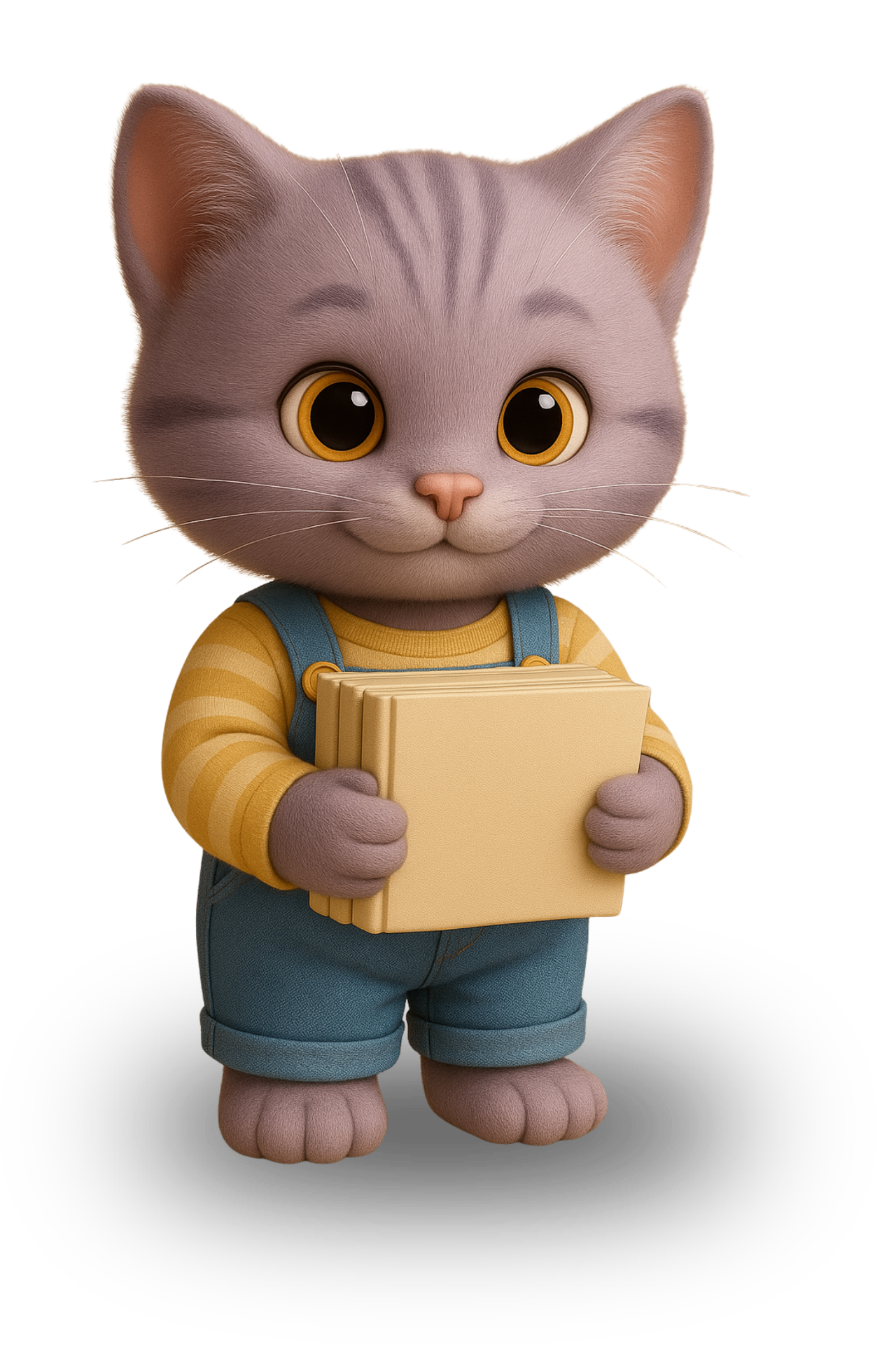 Котик с книгами